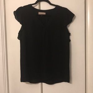 Black ruffled sleeves Philosophy shirt